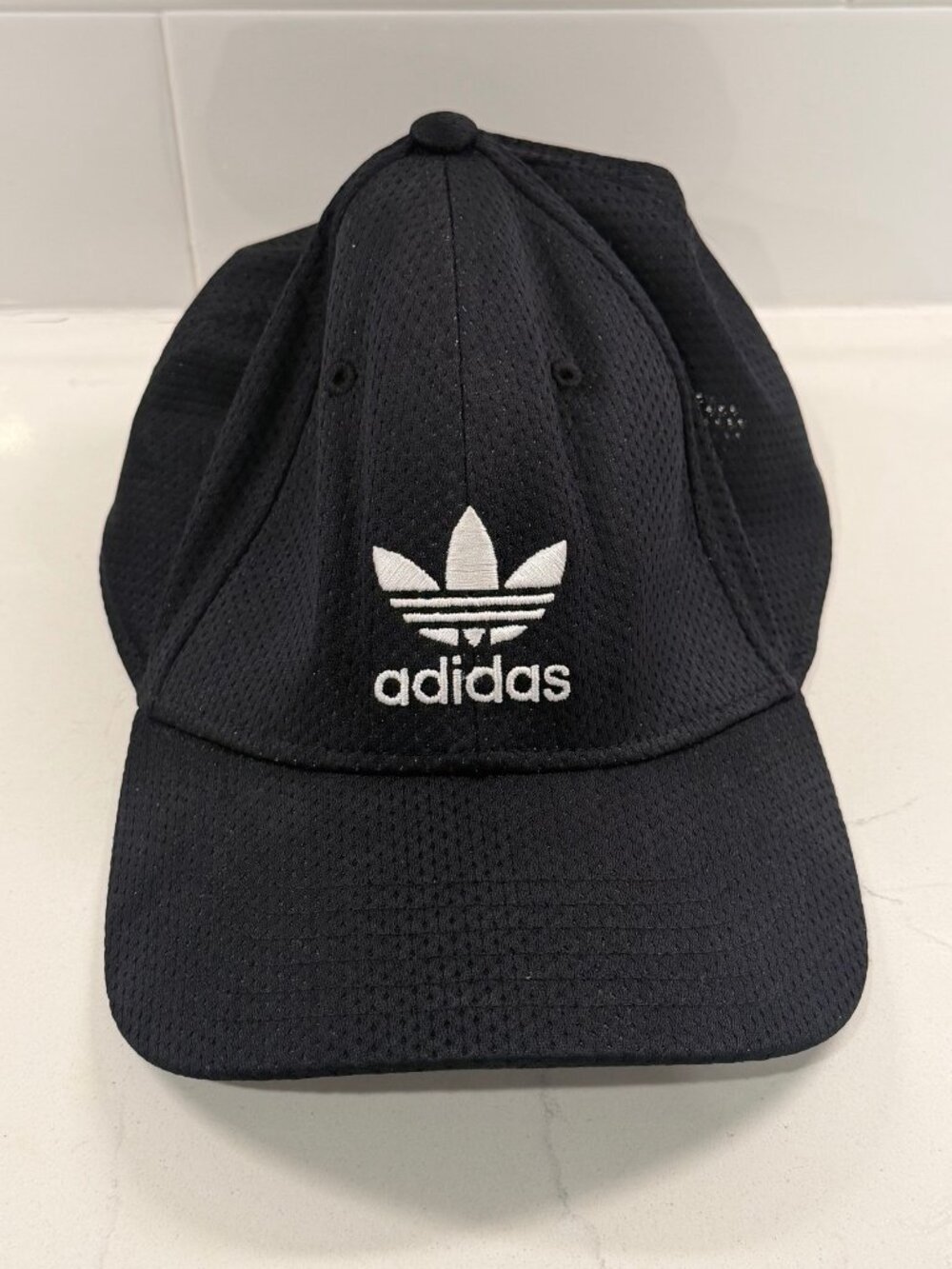 adidas Originals A-Flex Fitted Cap Black Trefoil L/XL